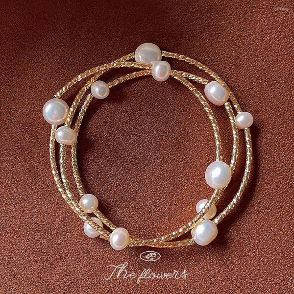 Link Bracciali Collezione di bracciali da donna con perle d'acqua dolce! Commercio all'ingrosso della fabbrica di gioielli di lusso leggero fresco