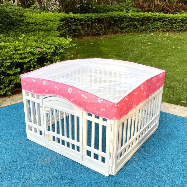 Dog Playpen Mesh Top Top Cover для 36 -дюймового PET Playpen с 4 панелями, Cover Cover Crate Pet Pet Play Play Cover, идеально подходит для внутреннего/наружного использования