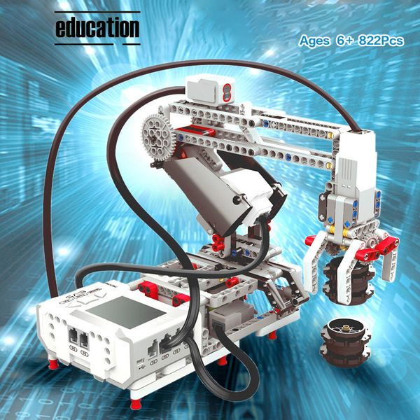 Серия программирования солдата The Robots Model Bloads Blocks Set Set Steam, совместимый с EV6 45544 Classic Core Robotics Toys 230710