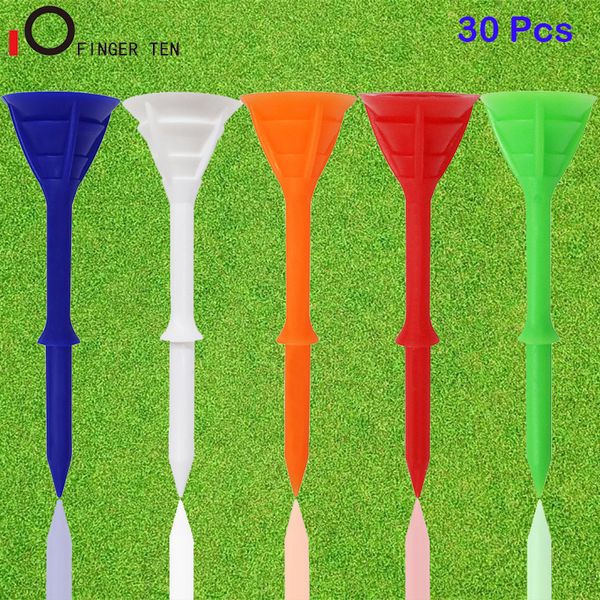 Tees de golfe 30 pacote de atualização Big Cup plástico Tees de golfe 83 mm Reciclar Use Reduzir o atrito para a prática do jogador de golfe Drop Ship 230707