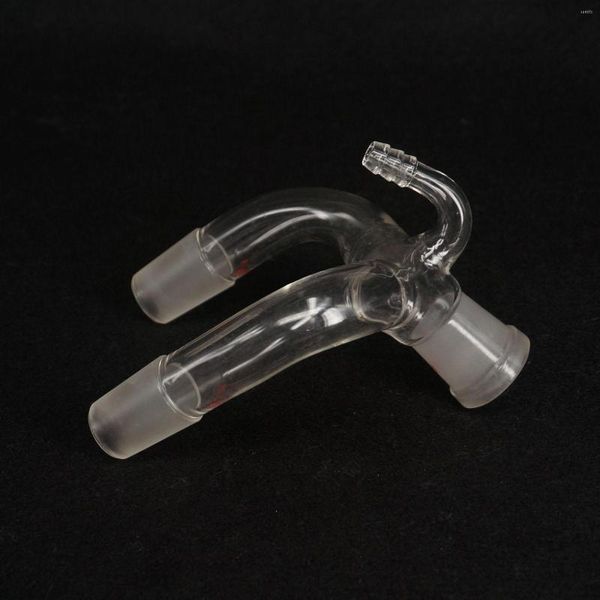 24/29 X Joint 2-Way Lab Glass Vacuum Receiver Adapter Science Glassware