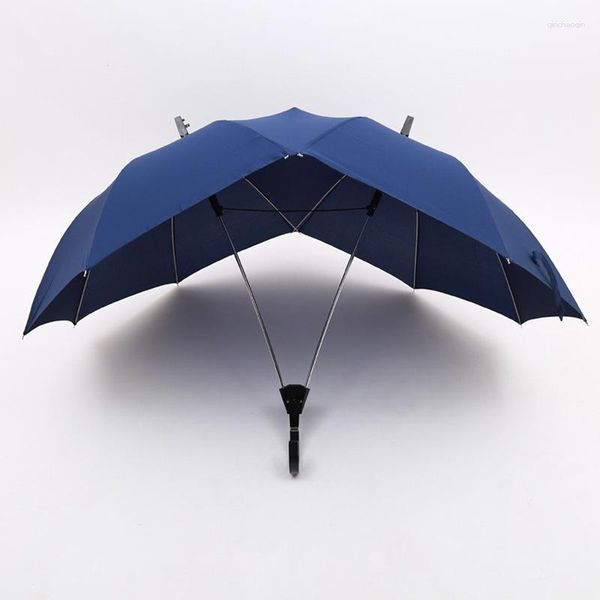 Şemsiyeler uzun sap rüzgar geçirmez iki kişilik şemsiye büyük çiftler kafa çift boyutlu yağmur koruma hediyesi sevgililer için