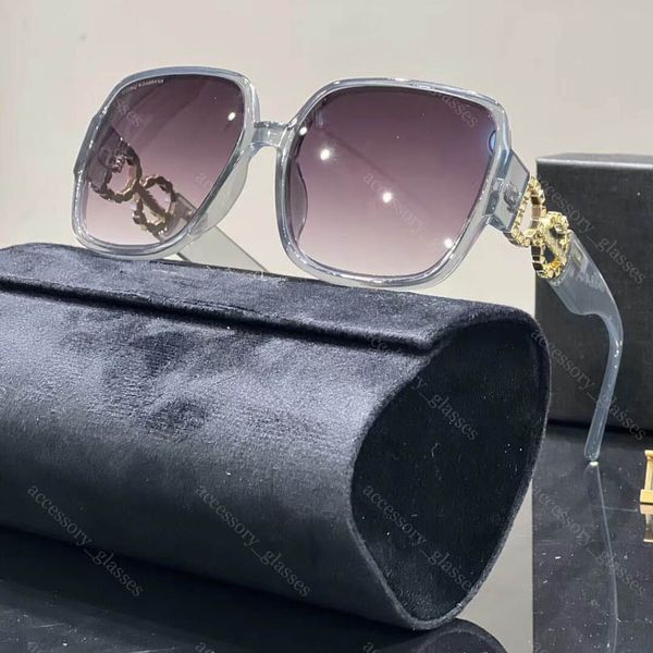 Luxus-Sonnenbrille, Polaroid-Objektiv, großer Buchstabenrahmen, Designer-Damen-Herren-Brille, Senior-Brille für Damen, Brillengestell, Vintage-Sonnenbrille aus Metall mit Box