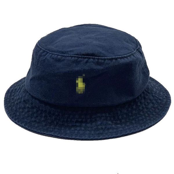 ultimo cappello da pescatore RL Berretto da baseball firmato Berretto da baseball da donna da uomo Pony Cappello da sole ricamato con alfabeto cappello di marca di moda nero