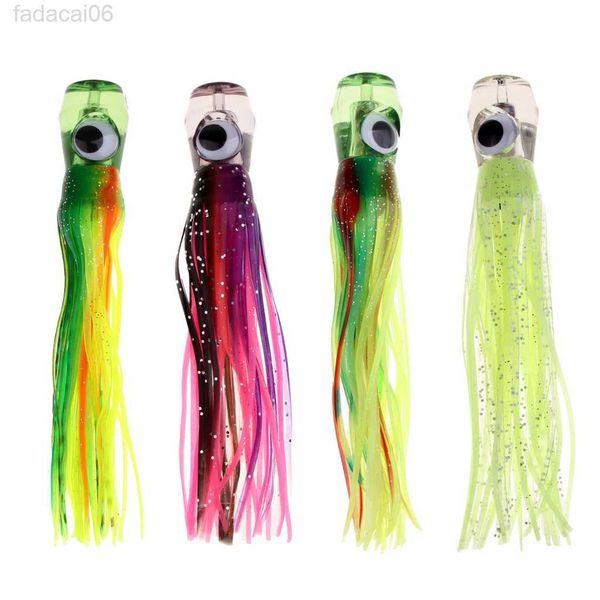 Esche Esche Big Game Squid Skirt Octopus Fishing Soft Trolling Lure Esche artificiali per tonno Marlin Mahi Wahoo Crankbaits Pesca in acqua salata HKD230710