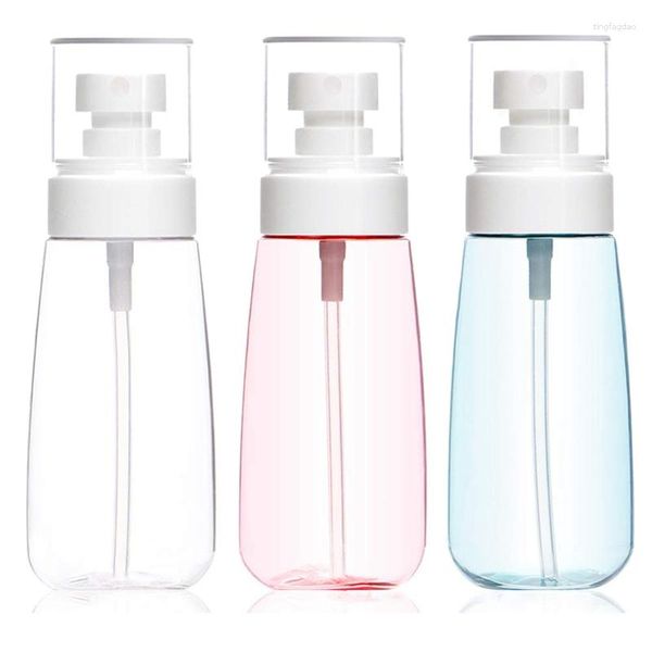 Aufbewahrungsflaschen Spray 60 ml feiner Nebel leere Reisekosmetik nachfüllbarer Behälter Haarspray Make-up Gesicht Wasser Mister Kunststoffsprüher Atomi