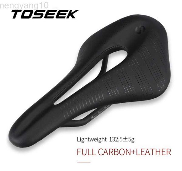 Fahrradsättel Mountainbike-Sattel TOSEEK Vollcarbon-Rennradsitz MTB-Carbonfaser-Sättelsitz Superleichtes Kissen HKD230710