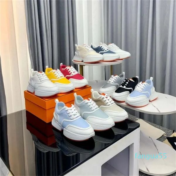 2023- Sneaker Scarpe Designer Moda Uomo Donna Aumenta il tempo libero Sneaker di lusso Pelle di gomma Scarpe morbide e comode Taglia 34-46