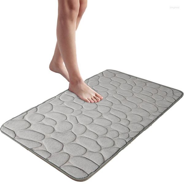 Tappeti Tappetino Bagno Memory Foam E Tappetini Goffrato Pietra Ricamata Ispessimento Porta Assorbente