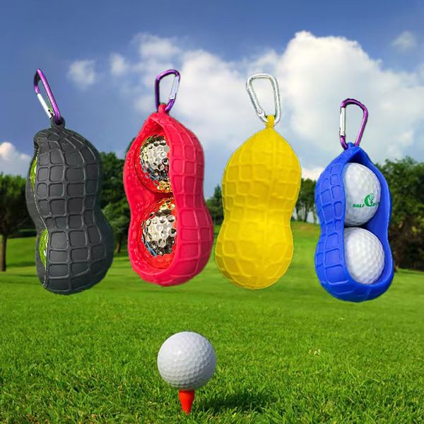Attrezzature per l'allenamento all'aperto Attrezzatura da golf a forma di arachidi Set di due palline in silicone