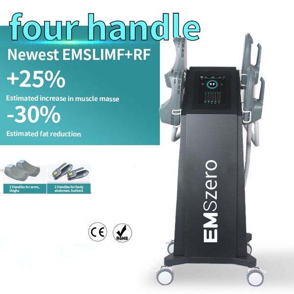 2023 New Fat Loss RF Equipment Body Sculpting Machine Rimozione del grasso Riduzione della cellulite EMS Hi-Emt EMSlim Machine per la casa