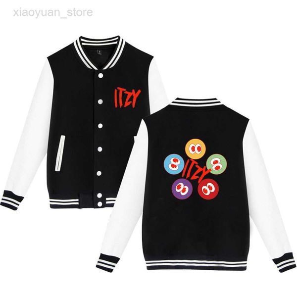 Giacche da uomo ITZY CRAZY In Love Giacca da baseball Donna Uomo Kpop Moda Felpa Cappotto Autunno Allentato Baseball Uniforme Capispalla Itzy Merch HKD230710