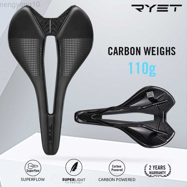 Велосипедные седла Ryet Полный углеродный велосипед Saddle Superlight Racing Saddle 110G/183G 7*9/7*9 мм дорожный велосипед