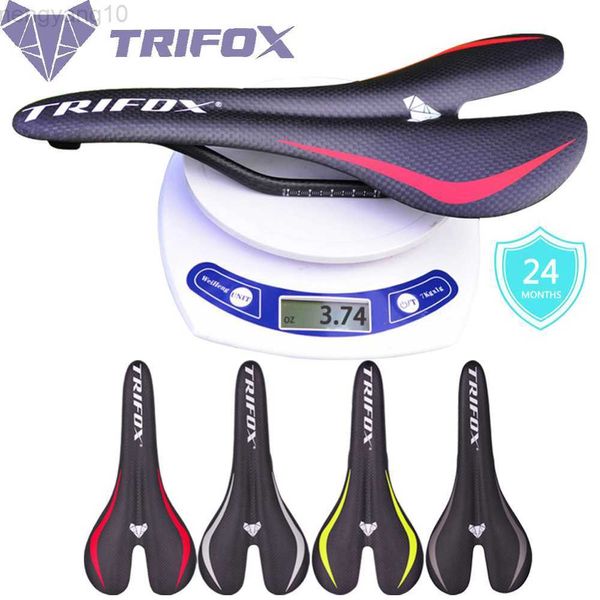 TRIFOX Selle per bici Sella per bici più leggera e comoda Sella per mountain bike da strada MTB di nuova concezione Sella per bici da strada interamente in fibra di carbonio HKD230710