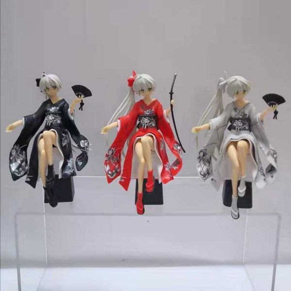 Eylem Oyuncak Figürleri 15cm Anime Oyunu Kimono Fan Base Action Figür Model Oyuncaklar Araba Süsleri Bebek Hediyeleri