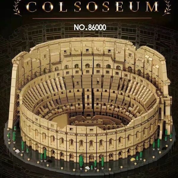Blocks 2023 Large 9036Pcs 86000 Architecture City The Italy Roman Colosseum Model Building 10276 Bricks Kids Xmas Giocattoli fai da te 230710