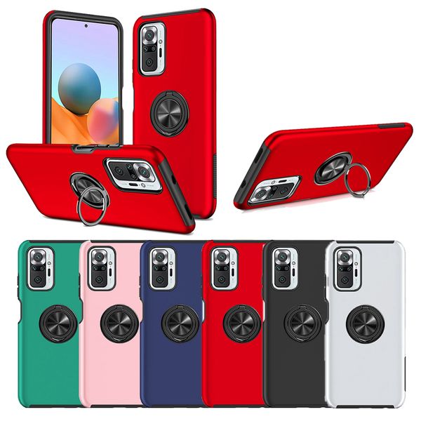 Rüstung stoßfeste Handyhüllen für Xiaomi 10T 11 12 12S 12X Pro Max Redmi A1 Plus Note 10 11 12 Hybrid PC TPU Multifunktions-Kickstand-Handyhülle