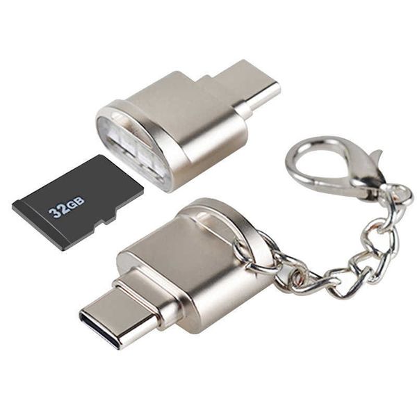 Typ-C-OTG-Adapter USB3.1 Android-Typ-C-Kartenleser Mobiltelefon-Flachbildschirmanschluss TF-Konverter
