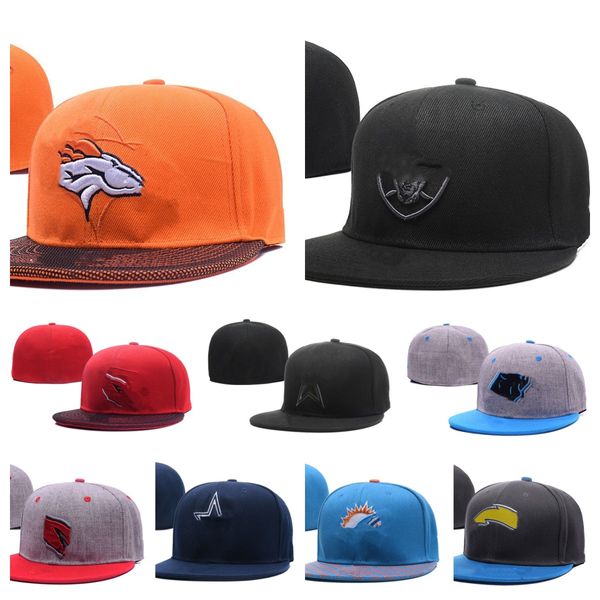 2023 Mix Sipariş Tasarımcı Fitted Hats Flat Hat Tüm Takım Logosu Beyzbol Fit Düz Casquette Hat Nakış Ayarlanabilir Basketbol Futbol Kapakları Spor Kapak Kapağı