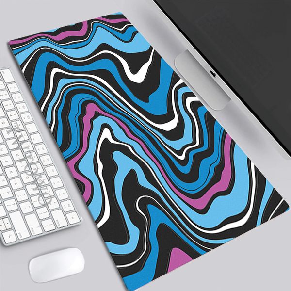 Mauspad Gamer Custom HD Computer Großes Tastaturpad MousePads Strata Liquid Marble Laptop Büro Gamer Weicher Teppich Mauspad