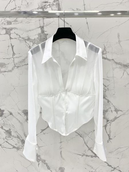 Рубашка для живота женского блузки - импортная атласная мозаика Georgette Georgette