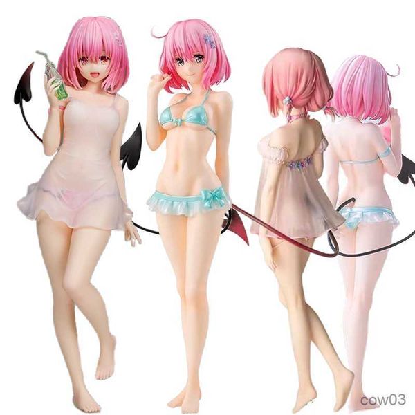 Action Toy Figures 18/24CM To LOVE Darkness Anime Figure Momo Deviluke Action Figure Sexy Pijama Swimsuit Bikini Girl Collection Toys R230710