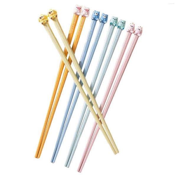 Bacchette 5x Set di bacchette carino antiscivolo colorato per bambini adulti principianti