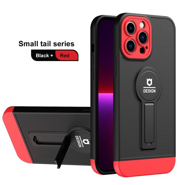 Candy Dual Renk İPhone 13 14 için Plus PRO Max Case Kapak Ring Kickstand Magsafe Lens Koruyucusu Manyetik Araç Montajı ile Telefon Kılıfı