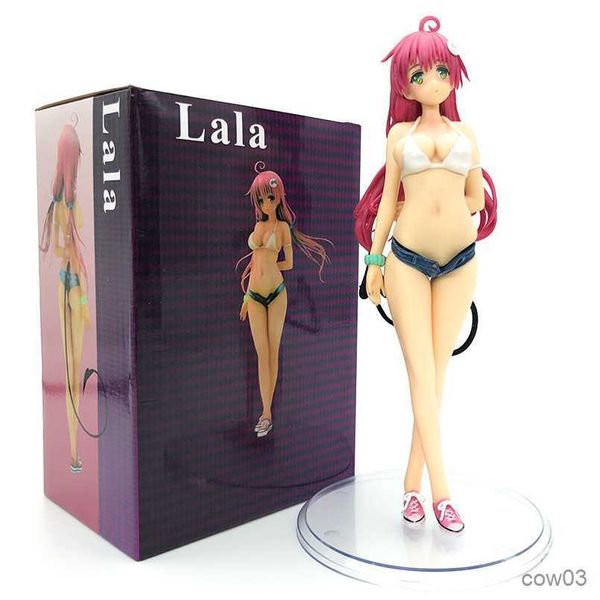 Action Toy Figure 22cm To Love Anime Figure Deviluke Action Figure Sexy Abiti da nuoto Modello da collezione Toys Doll R230710