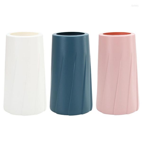 Vasos estilo geométrico floral lindo e elegante jarro de flores durável plástico forte suporte de rosas para decoração de casa