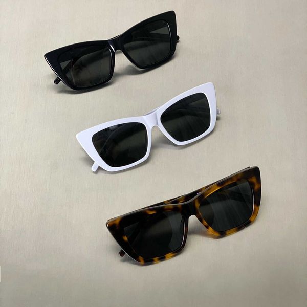 Designer de luxo óculos de sol gato olho óculos lunette soleil femme markdown venda sunnies moda óculos de sol sl276 em massa retro festa óculos