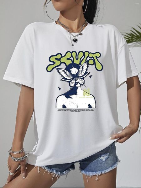 Erkek Tişörtleri Moda Serin Bayanlar Karikatür Grafik T-Shirts Kadın Erkekler Harajuku Vintage Gevşek Büyük Boyut Tees Pamuk Sokak Giyim Gömlek