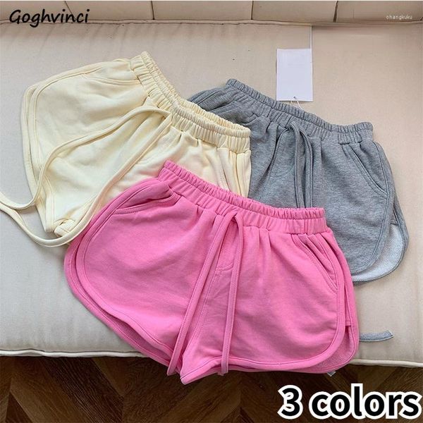 Damen-Shorts, breites Bein, Damen, Schnürung, Schatz, Freizeit, hohe Taille, Sommer, Studenten, Y2k, Seitenschlitz, entworfen, weiche, einfache koreanische Kleidung