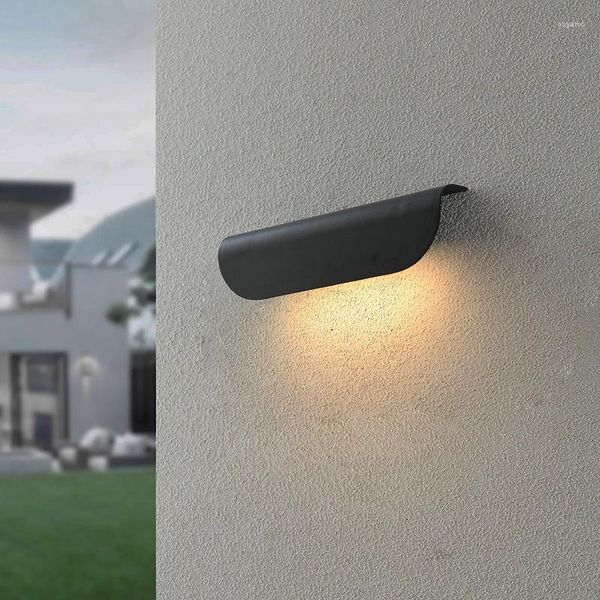 Candeeiros de parede Moden Lâmpada LED IP65 à prova de água Interior/Exterior Corredor Corredor Iluminação Jardim Pátio Varanda Alpendre Alumínio 10W Fixação