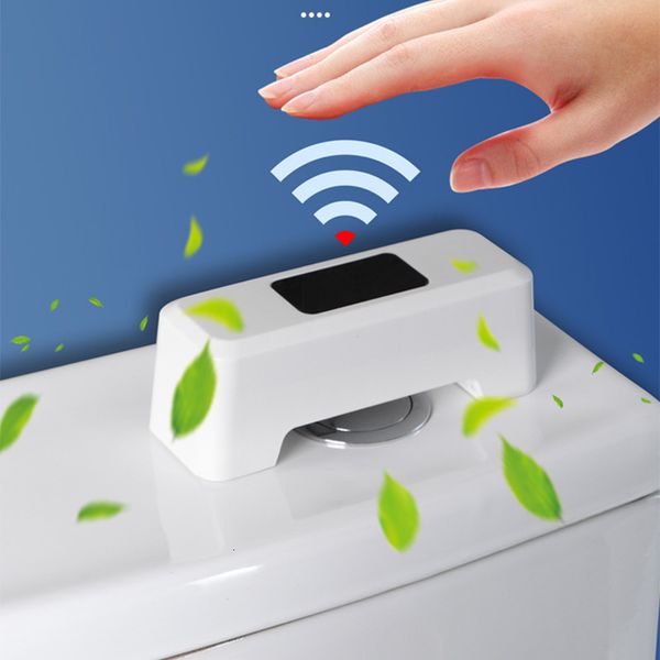 Portaspazzolini Smart Toilet Flush Device Automatico Induzione Touch Free Urine domestiche Wireless Punch Free 230710
