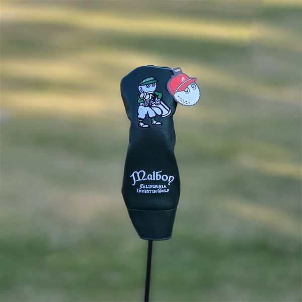 Diğer Malbon Golf Ürünleri Balıkçı Hat Malbon Golf Kulübü Ahşap Head Incovers Sürücü Fairway Woods PU Deri Malbon Head Kapakları Golf 1396