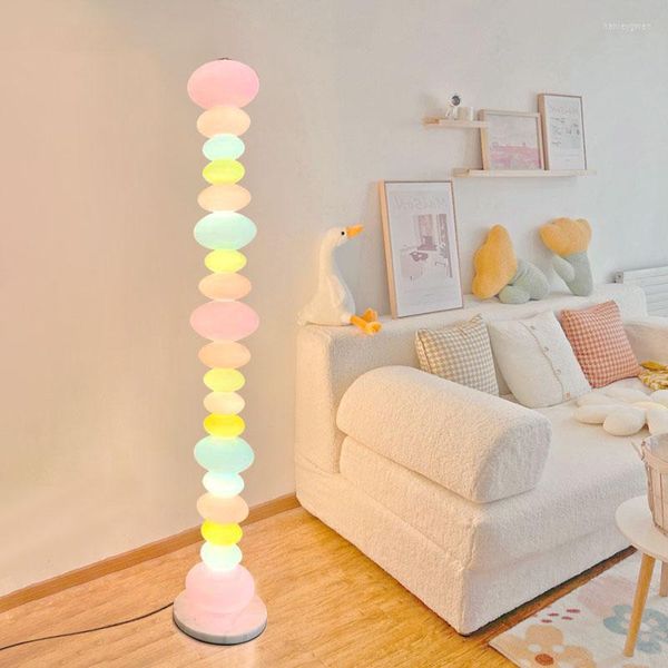 Stehlampen Kawaii Niedlicher Lampenständer Vibe Ecksofa Nachttisch Rosa Lampara De Pie Regulierbare Intensität Wohnzimmerdekoration