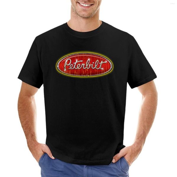 Erkek tank üstleri Peterbilt Truck Logo T-Shirt Komik Tişört Özel Gömlek Kendi Sevimli Giysileriniz Tasarlayın Erkek Tişörtler Grafik T-Shirts Hip Hop