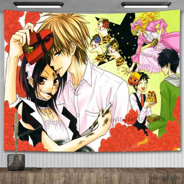 Гобелена аниме -горничная сама из кинотеат плакат Kaichou Maid Sama usui гобеленные комнаты декор.