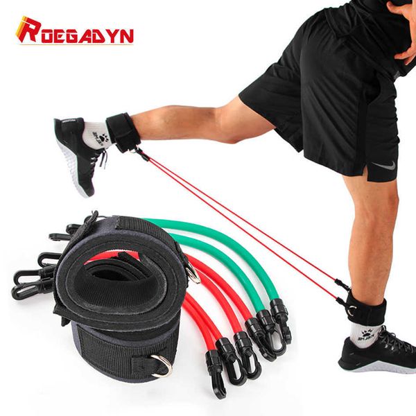 Faixas de resistência para exercícios de fitness Corda de tração ajustável Faixas de resistência de borracha Tubos de látex Excerciser Body Training Workout Yoga Pull Rope HKD230710