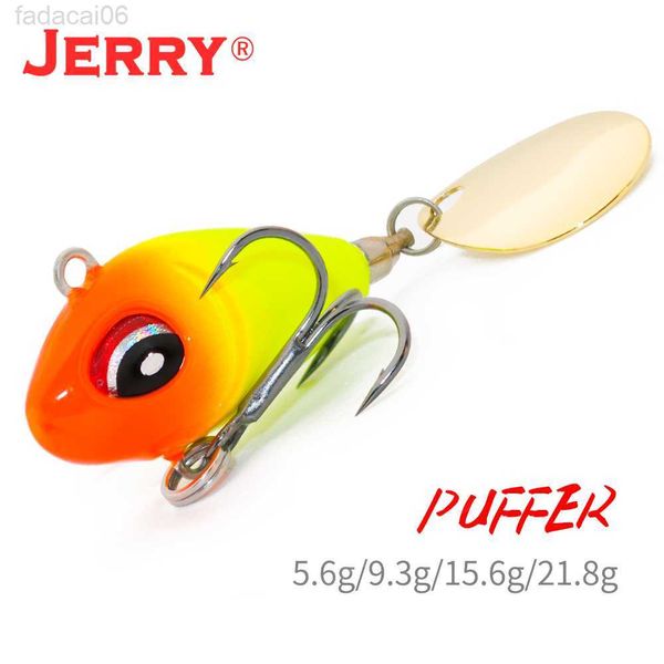 Приманки заманивают Jerry Puffer Metal Vib Vib Fishing Lure Spin Mlassing Bait Blade Hail 5.6g 9,3G 15,6 г 21,8 г Wobbler заманивает Pesca Gkd230710