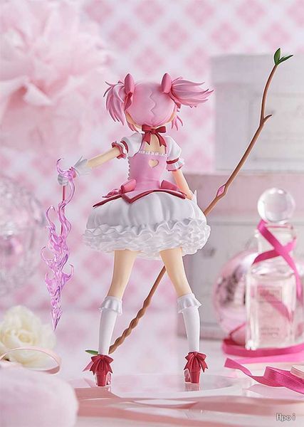 Action-Spielzeugfiguren, echte 16 cm große Anime-Figur, Kaname Puella Magi Magica, schwarzes und weißes Kleid, Modellpuppe, Spielzeug, Geschenk, zum Sammeln, verpackt