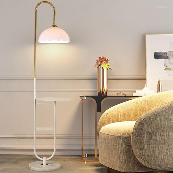 Zemin lambaları İskandinav akrilik oturma odası oturma kanepe kız dekorasyon yatak odası ayakta ışıklar kapalı aydınlatma 85-265v