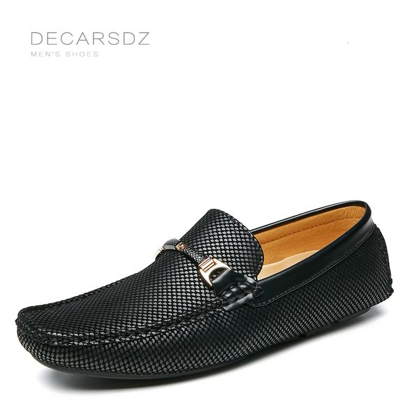 Безопасные туфли Decarsdz Men Loafers Shoes Fashion Summer Shoes Luxury Loade Boat Shoes Men Riving обувь Классическая оригинальная мужская повседневная обувь 230711