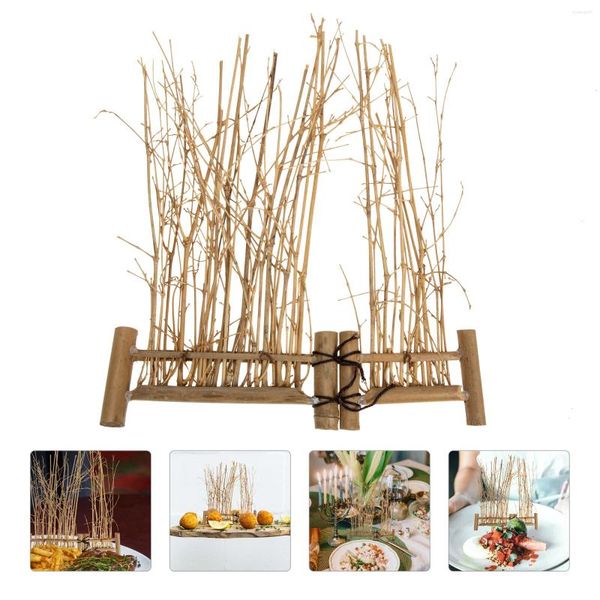 Set di stoviglie Piatto Piatto freddo Decorazione Mini casa delle bambole Piccolo bambù Sushi Ristorante Recinzione Piatto in stile giapponese Tappetino cinese