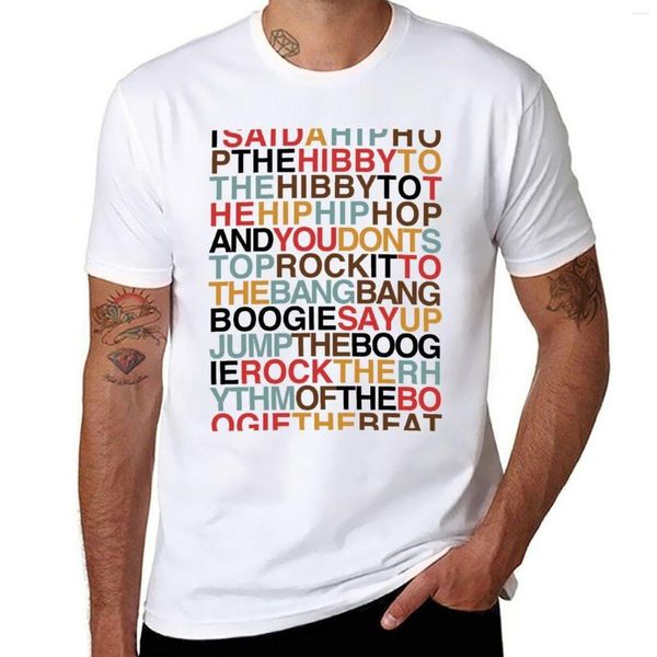 Regatas masculinas Rapper's Delight - Camiseta Sugarhill Gang Roupas Kawaii Manga curta Camiseta engraçada Camisas masculinas