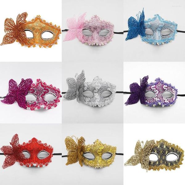 Party Supplies Tanzmaske Seite Schmetterling Spitze Auge Veneese Maskerade Kostüm Spielen Karneval Halloween Dekoration Sexy