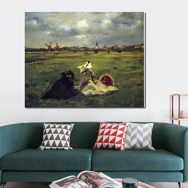 Riproduzioni di alta qualità di dipinti di Edouard Manet rondini fatti a mano su tela, arredamento contemporaneo per soggiorno