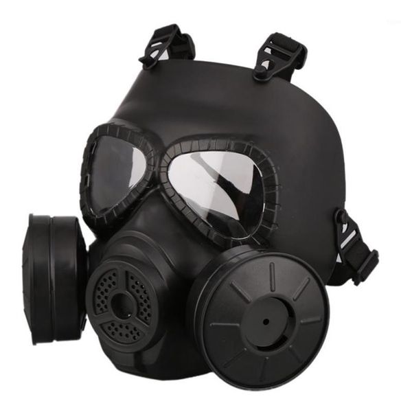 M40 Doppel Fan Gas Maske CS Filter Paintball Helm Taktische Armee Capacetes De Motociclista Schutz FMA Cosplay1299f