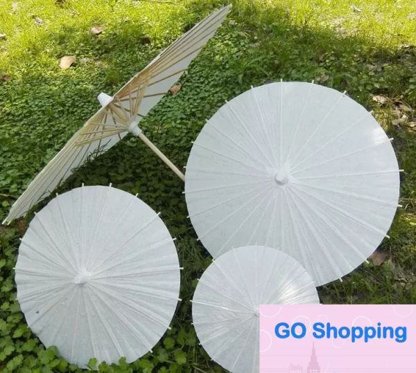 High-End Öl Chinesische Papierschirme Braut Hochzeit Sonnenschirme Regenschirm Retro Tanzstütze Ceaft Ölpapier 4 Größenschirme